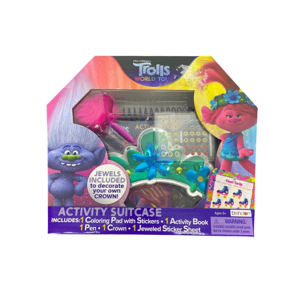 Trolls World Tour Activity Suitcase Brand New Sealed Fun Kids Craft